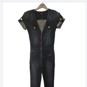 BEBE - Ladies Denim Jumpsuit - Size 28